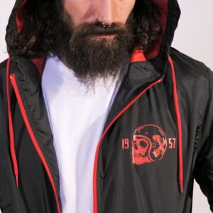 Death Rider - Windbreaker Jacket (Logo Red Details)