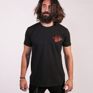 Death Rider 1957 T-Shirt - Black Logo Red Front