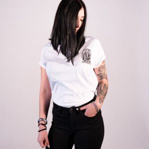 T-Shirt Loud Pipes Save Lives - White Front