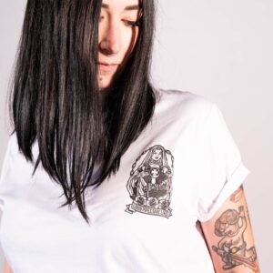 T-Shirt Loud Pipes Save Lives - White Zoom