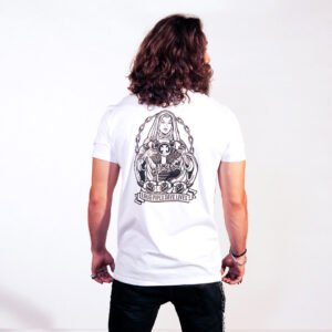 T-Shirt Loud Pipes Save Lives - White Rear