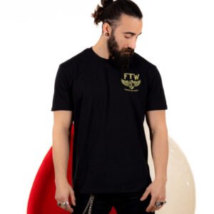 Death Rider – “FTW” T-Shirt - Yellow Logo Front