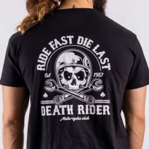 T-Shirt “Ride Fast Die Last” Death Rider - Zoom