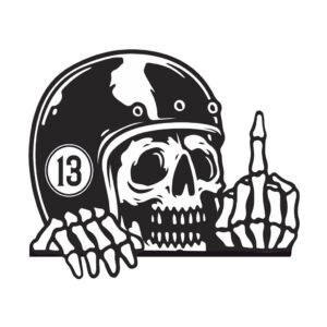 One Finger Salute Sticker - Sticker