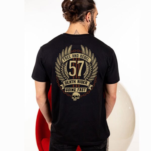 Death Rider “Free and Rebel” T-Shirt - Back