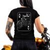Death Rider "Throttle Queen" Women's biker t-shirt - Zoom